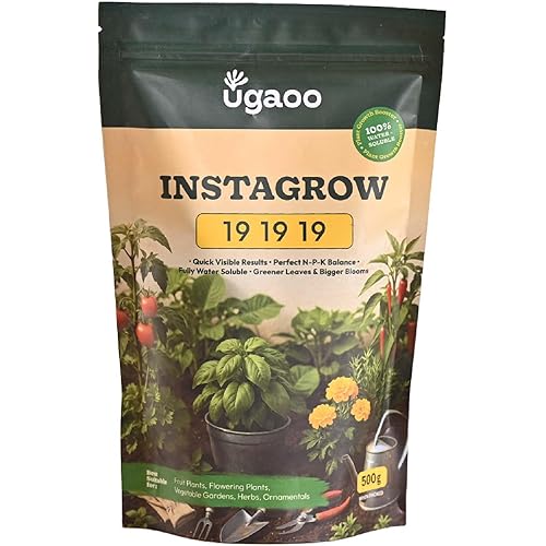Ugaoo NPK 19 19 19 Fertilizer for Plants (500g) | Water-Soluble Plant Food for Growth, Flowering & Fruiting | Balanced NPK | Plant Nutrients for Potted Plants | Gardening Essentials