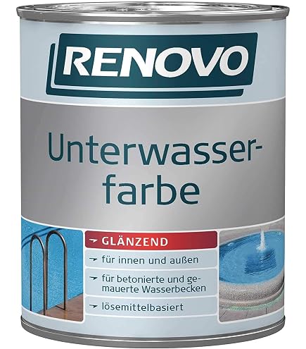 Bitumen Anstrich Grünwalder Schwimmbeckenfarbe Premium Poolfarbe In Blau Weiß Grün Latexfarbe Abwaschbar