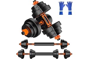 AJUMKER Dumbbells set,20KG Dumbbell Sets for Men Women,Free Hand Adjustable Dumbbells Weights Set Pair Fitness Adjustable Lifting Training Set Dumbells Weight for Home Gym Use