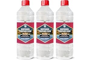 PRIMES DIY 3 Litre Premium Bioethanol Fuel for Fire Place Clean Burning High Purity Bio Ethanol Liquid Fuel for Fire Pits Burners and Stoves Indoor and Outdoor Use Eco Friendly Bioethanol Fuel Liquid