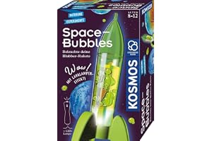 KOSMOS 657789 Space Bubbles, mini-raketlampa lavalampa själv, experimentset för barn från 8 år, souvenirer och aktivitet för