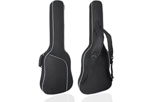 HOHIYO Electric Guitar Bag 39 40inch Electric Guitar Gig Bag 8MM Thick Padded Guitar Case Waterproof with Pocket and Adjustable Shoulder Strap Neck Protector Pillow Pad Black