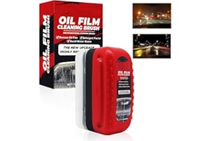 KUIRUNRX® Cepillo de Limpieza Multifuncional, Limpiador de Película de Aceite para Parabrisas, Cepillo de Limpieza de película de Aceite para Coche, Para Evitar la Lluvia, Las Manchas de Agua