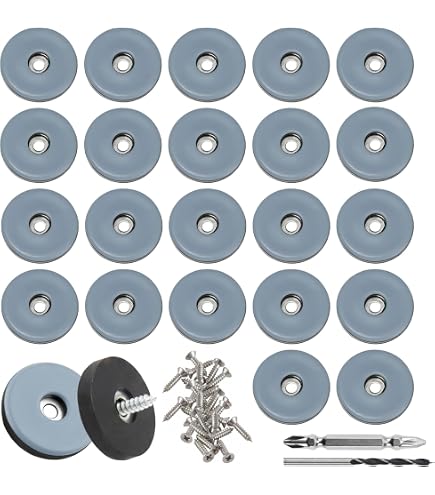 Juego De 39 Deslizadores De Teflón Para Muebles | Incluye 4 Tamaños Redondos Y 3 Rectangulares, Con Caja De Almacenamiento