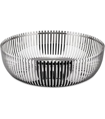 Alessi Veneer Coppa Da Cucina In Acciaio Inox 18/10 - Design Patricia Urquiola Con Decorazione A Rilievo - Foto 8