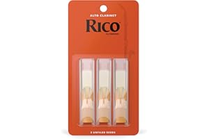 Confezione da 3 ance Rico per clarinetto contralto, durezza 2,5
