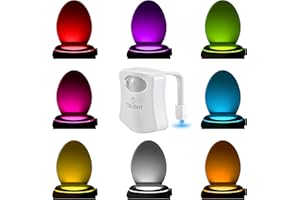 ToiLight The Original Toilet Bowl Night Light. Motion Sensor Fun & Cool Bathroom Accessory. Home Gadget for Men, Women. Gifts for Men Dads Fathers Day Christmas. Funny Novelty Birthday Present
