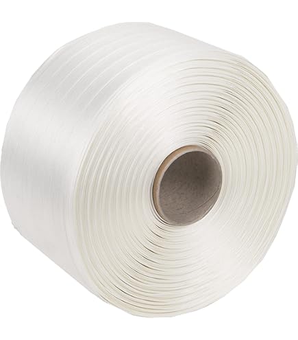Ruban de cerclage thermofusible 16 mm x 850 m avec âme de 76 mm, 2 rouleaux