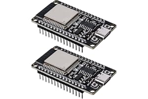 Cresbel 2 placas de desarrollo ESP32 NodeMCU Módulos: ESP32 Tipo C NodeMCU Development Board, ESP-WROOM-32, 2,4 GHz Dual Mode WiFi + Bluetooth Dual Cores Microcontroller Integrated, CP2102 Chip