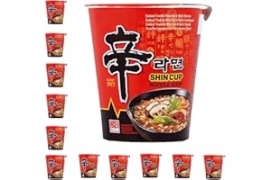YIJIA | Pack 12 X 68g Ramen Coreano Cup Noodles | Shin Ramyun | Nong shim