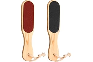 ERUINFANG Foot File, Double Sided Wooden Foot Rasp File Foot Scraper Hard Skin Remover Foot Files for Hard Skin for Wet Dry Cracked Feet Removing Dead Skin Foot Care