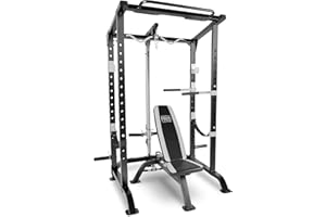 Marcy Pro - Jaula completa y banco de pesas para gimnasio en casa