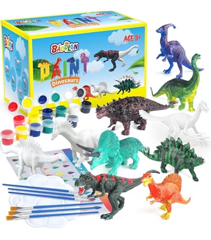 Kit de artesanía de arcilla de dinosaurio de NATIONAL GEOGRAPHIC - Arcilla de secado al aire para niños con 5 colores de arcilla, 5 esqueletos de dinosaurio y ojos googly, actividad