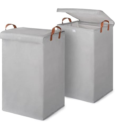 mDesign - Wassorteerder - wasmand - verwijderbaar deksel/geïntegreerde mDesign - Wassorteerder - wasmand - verwijderbaar deksel/geïntegreerde