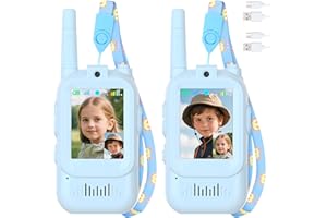 MAFITI Kinder Walkie Talkies mit Video Funktion 2pcs - Visuelle Walkie Talkies mit 2 Zoll IPS Bildschirm, Video Walkie Talkie Kinder Walky Talky Aufladbar für 3-12 Jahren Junge für Indoor & Outdoor