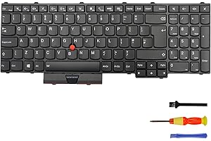 LIAN MO Replacement Keyboard with Backlit for Lenovo Thinkpad P50 P70 (UK English, Backlit)