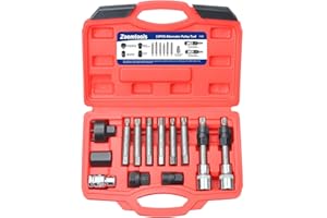 ZOOMTOOLS Kit de herramientas de extracción de polea de alternador, herramienta de extracción de polea de coche, extractor de desacoplamiento, 13 Uds.