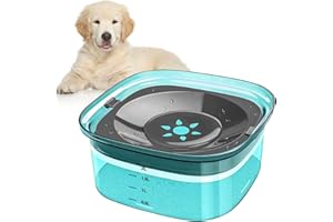 KITYHOME Bebedero Perro Antigoteo, 2 L Bebedero Antisalpicaduras, Grande, Zero Splash, Bebedero Antivuelco, No Spill Dog Water Bowl