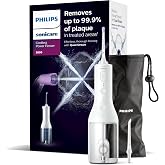 Philips Sonicare Power Flosser 3000 Cordless Oral Irrigator with Quad Stream and Pulse Wave Technology, HX3826/31, Black, 300