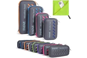 BAGAIL BASICS BAGAIL Asciugamano da Viaggio in Microfibra, Asciugamano da Bagno e Telo Mare, Asciugatura Rapida - Super Assorbente - Ultra Compatto, Ottimo per Sport, Palestra, Yoga e Zaino in Spalla