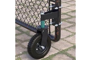 8 tum fjäderbelastad grindrulle 600 pund | Gate Wheel, 360 graders rotation, tung belastningsstruktur, glidande användning, k