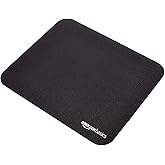 Amazon Basics Rettangolare Tappetino per mouse da gioco, Standard, Nero, 269L x 320l mm