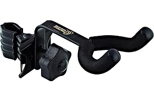 Ortega Guitars Ukulele Stand Accessories - Stand Holder for Ukulele and Mandolin - Metal, Black (OMUH-BK)