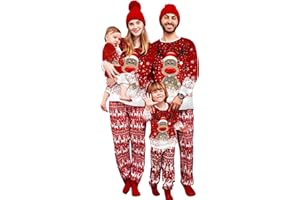 Puimentiua Pyjama Noel Combinaison Pyjama Femme Pyjama Noel Famille Chaud Et Doux NoëL Pyjamas Maison Costume Ensemble