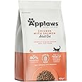 Applaws Complete and Grain Free Adult Dry Cat Food, Chicken with Salmon 1 x 400g Bag