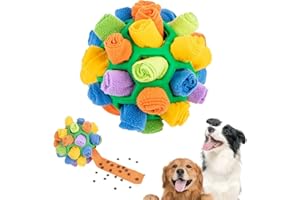 YISKY Pelota de alimentación portátil, Dispensador de golosinas para Perros Snuffle Ball, Bola de Rapé para Perros, Juguete Interactivo para Perros, para Perros pequeños y medianos (Verde)