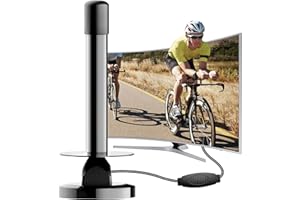 SZKALAK Antenna TV Interna Amplificata Potente con Base Magnetica - Antenna TV Portatile a Lungo Raggio, Facile Installazione, Supporto 4K DVB-T/DVB-T