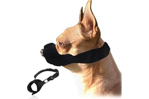 DUMHUTS Muselière en Nylon pour Chiens de Taille Petite à Moyenne, 8-13cm, Confortable avec Maille Respirante, pour Prévenir Les Morsures et l'Aboiement, Adaptée pour Les Promenades et l'Entraînement (XS)
