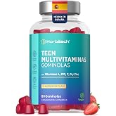 Teen Gummies Multivitamins - Teen Balance - 14 Nutrients | with Biotin, Zinc, Folic Acid, Vitamin C, Vitamin B12 and more! -