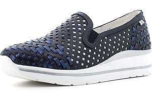 Valleverde 36392 Mocassino Slip on Sneakers Donna Intreccio Oro