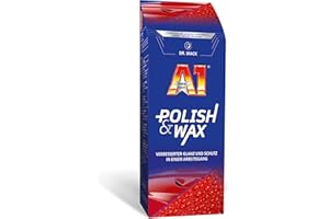 Dr. Wack – A1 Polish & Wax 500 ml – nowa formuła I politura samochodowa i wosk samochodowy z Carnauba I jeszcze lepsza ochrona i połysk I Nadaje się do wszystkich lakierów I Wysokiej jakości pielęgnacja samochodu – Made in Germany