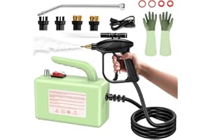 CAYAMA Handheld Steam Cleaner with LED Light, 2600W High Pressure Steam Cleaner for Cleaning, High-Temperature Portable Steam Cleaners for Home Use, for Upholstery, Kitchen, Bathroom, Grout and Tile