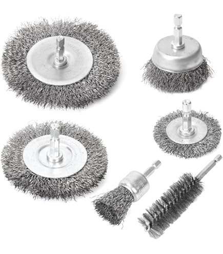 3 Pièces Électrique Brosse Métallique Perceuse À Fil Métallique