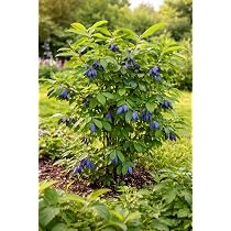 Sibirische Blaubeere Honigbeere Lonicera caerulea kamtschatica, ca. 60 cm   winterharte, vitaminreiche Beerenpflanze fr Garten & Balkon, pflegeleicht,  bienenfreundlich, ideal fr Marmelade Smoothies : Amazon.de: Garten