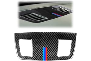 ZPSNDP Pannello Console centrale Adesivo in fibra di carbonio per, Adesivo per E90, Pellicola in fibra di carbonio, Accessori per 2007 2008 2009 2010 2011 2012 (Nero)