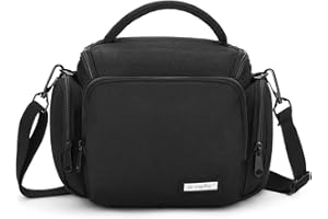 UBORSE Camera Bag DSLR SLR Camera Case Waterproof Portable Anti-Shock Digital Camera Crossbody Bag Compatible Protector for DSLR SLR Camera Lens Accessories