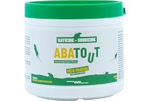 ABATOUT Raticide souricide pâte 150 g - 15 doses prête à l'emploi - maison - habitat