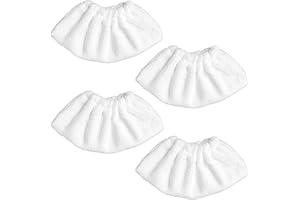 OHLING Microfibre Cloth Cover Pads for Karcher EasyFix SC1 SC2 SC3 SC4 SC5, 4Pcs Washable Replacement Cloth Steam Mop Pads Set for Handheld Steam Cleaner Reusable Cleaning Mop Cover Cleaner Accessories