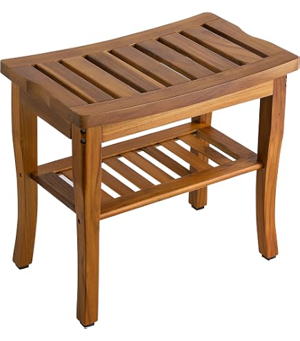 Foundry Select Banc de douche ou banc d'extérieur compact en teck Ripley - Canada