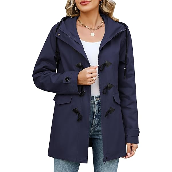 OutZeal Dames outdoorjas voor wandelen en kamperen, waterbestendig, winddicht, met trekkoord in de taille en capuchon, geschikt voor de lente en herfst. | SHEIN Nederland