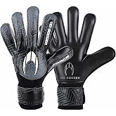 HO Soccer Force Black Goalkeeper Gloves, Unisex Children