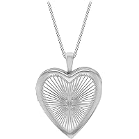 Heather Needham Collana Bimba Argento 925 Con Cavallino - Catenina 38 Cm, Regalo In Scatola Cuore