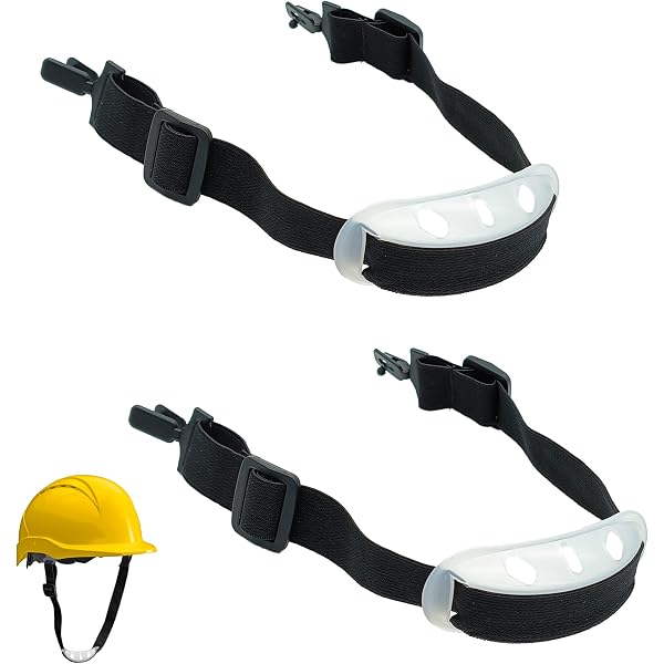 Mentonnière De Remplacement Pour Casque De Hockey Sur Glace – 20 Cm, Réglable, En Nylon Et Caoutchouc, Fixation Par Boutons-pression