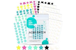 BUTBU 384 Stück Pimple Patch, Sternförmiges/Runden Hydrokolloid Pickel-Patch Unsichtbare Set, Tag & Nacht 2-in-1 Akne Pflaster, mit Teebaumöl & Centella Asiatica,Wasserdicht Atmungsaktiv