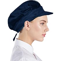 Chapeau Chef Réglable Blanc Nanxson 3 Pcs Unisexe Chef Chapeau Élastique Cuisine Chef Chapeau De Cuisine Chef Cap Food Service Cheveux Net CF9061 (Blanc Casquette Chef élastique Réglable