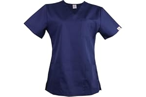 JONATHAN UNIFORM Womens Scrub Tunic Top with 3 Pockets for Dental, Carer, Vet, Beauty